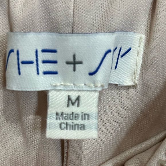 She + Sky Sparkling Sequin Joggers in Beige/Gold Medium - Picture 2 of 4